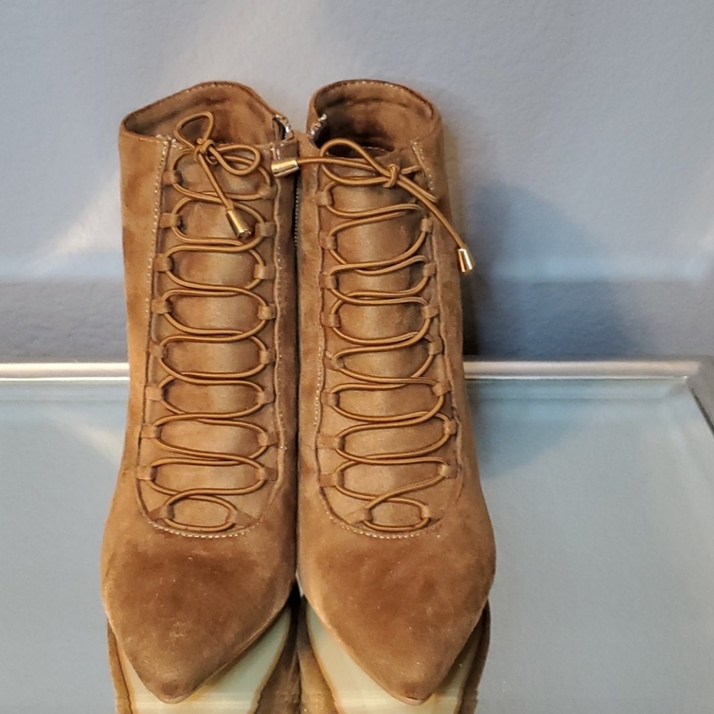 NWOT Ankle Faux Suede Boots